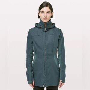 Lululemon Like A Glove Jacket - Size 0, Colour: Teal Shadow